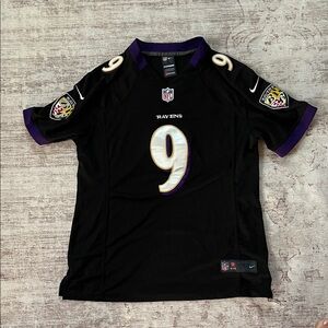 Women’s Medium Justin Tucker #9 Ravens Jersey (embroidered)